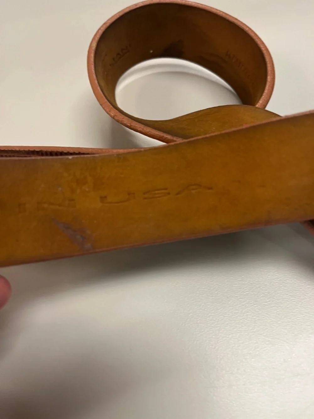 Remo Tulliani Textured Brown Leather Belt with Silver Buckle